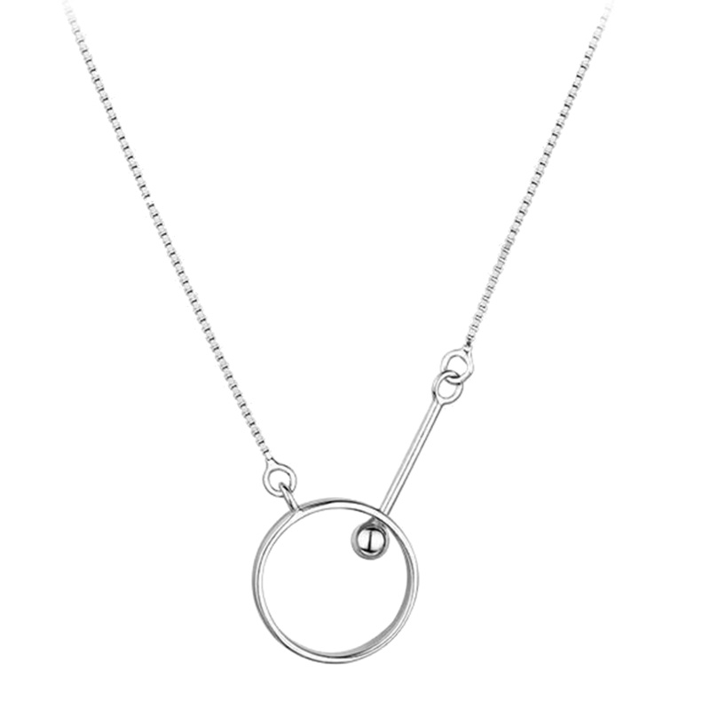 Flgo Vòng cổ Hợp Kim Mặt Tròn Thời Trang Cho Nữ