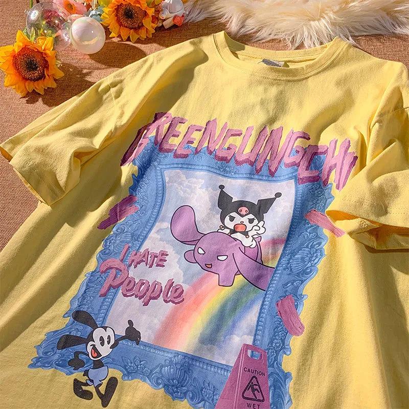 NRVP Áo Thun 100% Cotton Dáng Rộng Thời Trang Hàn Quốc Cho Nữ