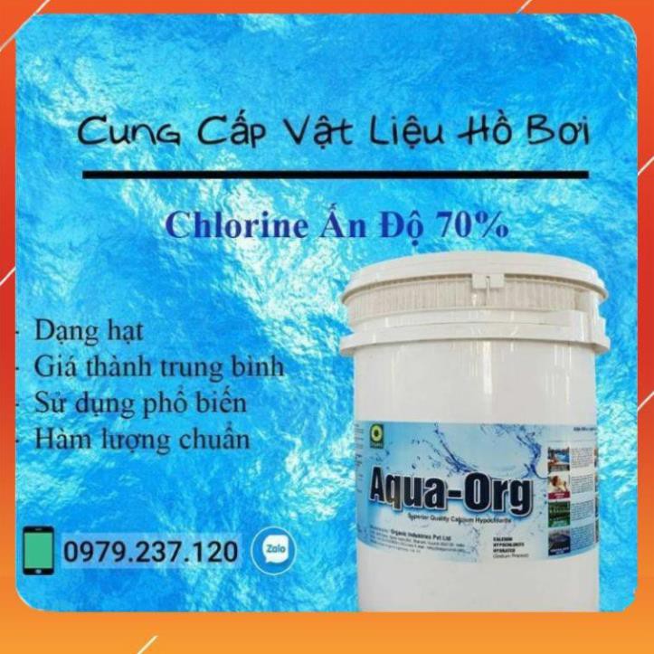 1kg-Hóa Chất Xử Lý Nước,hồ bơi-Chlorine Aquafit# gói 1kg !