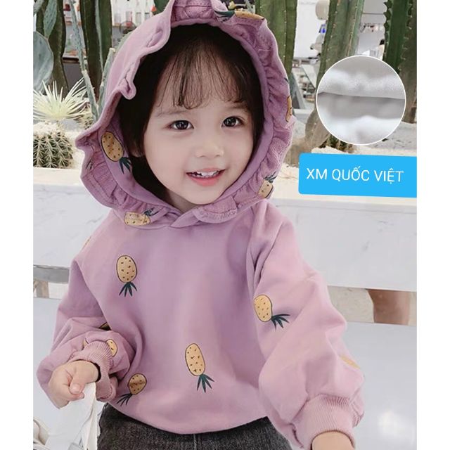 (THANH LÝ)Áo hoddi nỉ dứa bèo cho bé 7-18kg