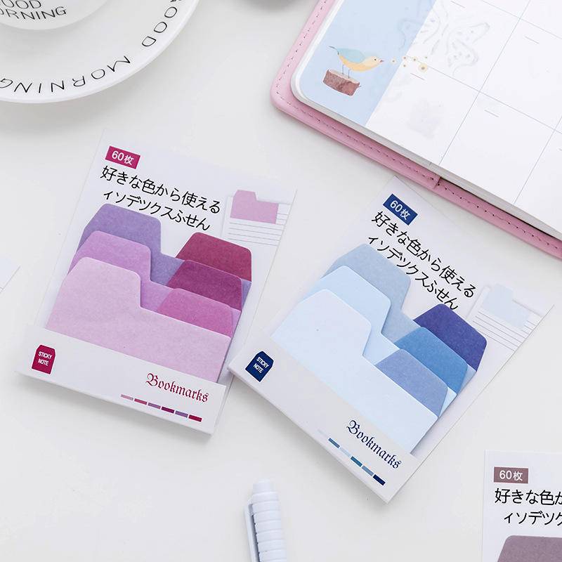 Giấy Ghi Chú Dạng Rời Màu Pastel Mới Lạ Để Làm Sổ Kế Hoạch Đánh Dấu Trang Sách Văn Phòng Trường Học