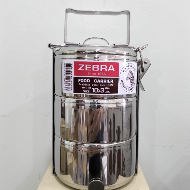 Camen inox Zebra Thái Lan 10cm x 3 tầng, inox 304 tuyệt đối an toàn-150103