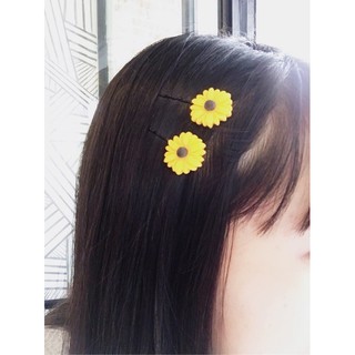 Kẹp Tóc, Cột tóc Hoa Cúc Vàng (kèm ảnh thật)