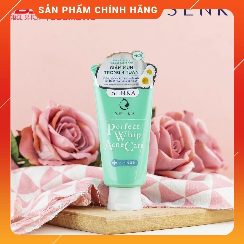 Sữa rửa mặt dành cho da mụn Senka Perfect Whip Acne Care 100g | BigBuy360 - bigbuy360.vn