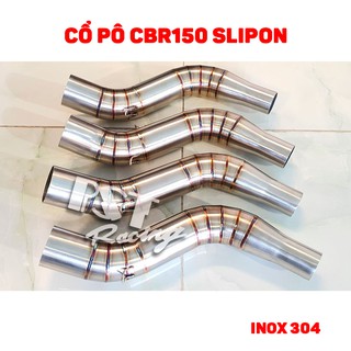 Cổ pô CBR 150R 2018 - 2023 slipon inox 304 lắp đặt như zin