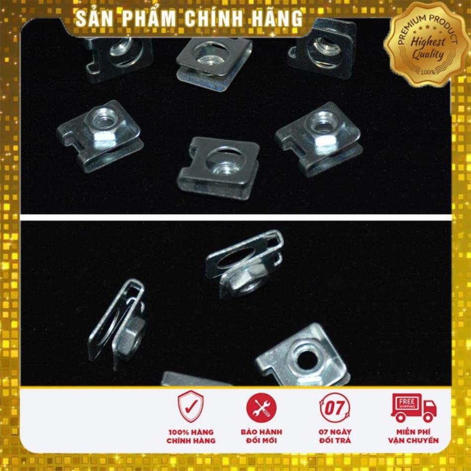 ⚡️GIÁ TỐT⚡️ Bộ 10 Kẹp Bắt Ốc/ Tán Cố Định Chữ U - Đường Kính 6mm - Chốt Khóa Trên Xe Ôtô