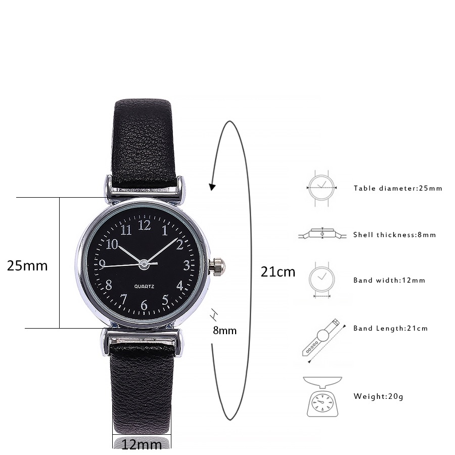 Đồng Hồ Đeo Tay Dây Da Thời Trang Cho Nữ