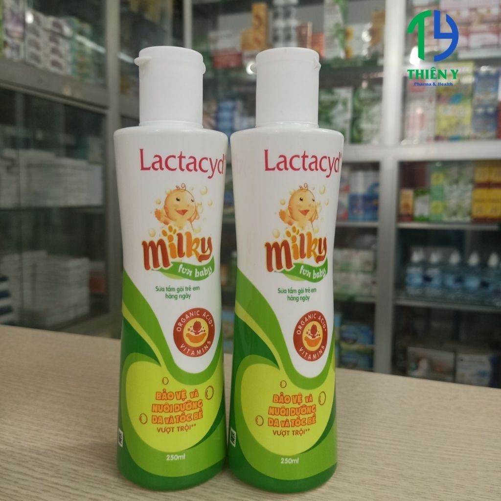 Sữa tắm Lactacyd 250ml và 500ml, Sữa Tắm Lactacyd Milky 500ml, Chống Rôm Sảy Cho Bé Hiệu Quả - Thiên Y Pharmacy