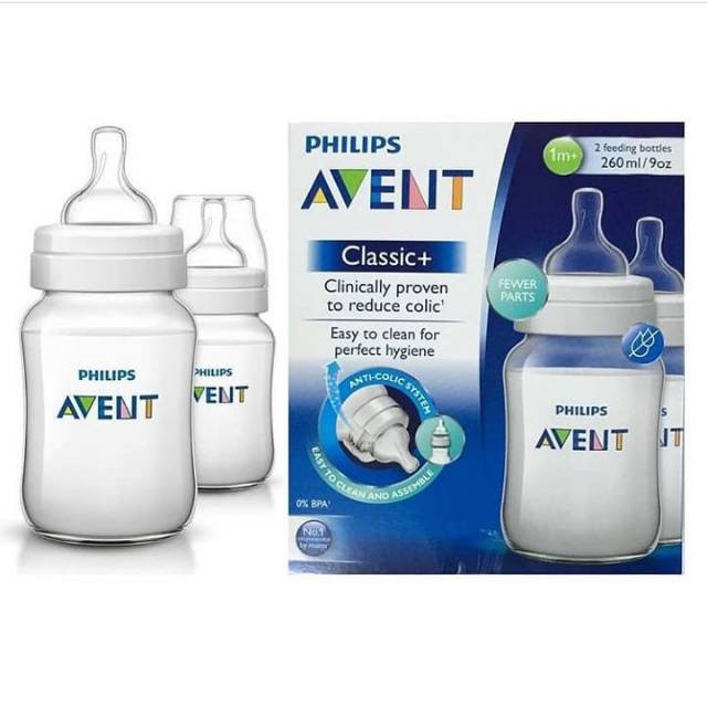 Bình Sữa Avent Cổ Điển 260ml- 150ml