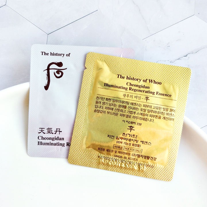 Tinh chất Tái sinh cao cấp Whoo Cheongidan Illuminating Regenerating Essence (Gói 1 ml) - Tăng cường sức mạnh cho da