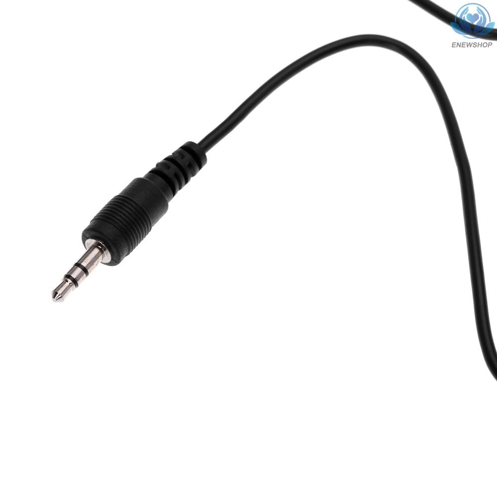 【enew】Lavalier Clip Metal Stereo Microphone 3.5mm with Collar Clip for Lound Speaker Computer PC Laptop