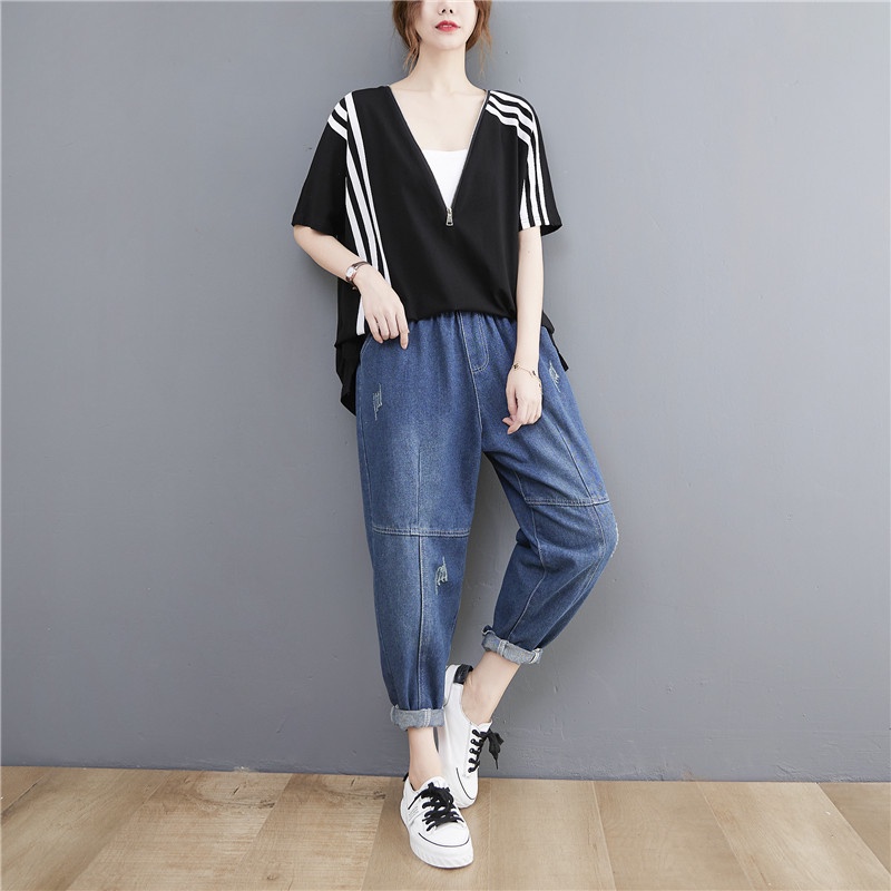 G79 áo thun big size freesize thoải mái rộng rãi màu đen trắng phong cách thời trang