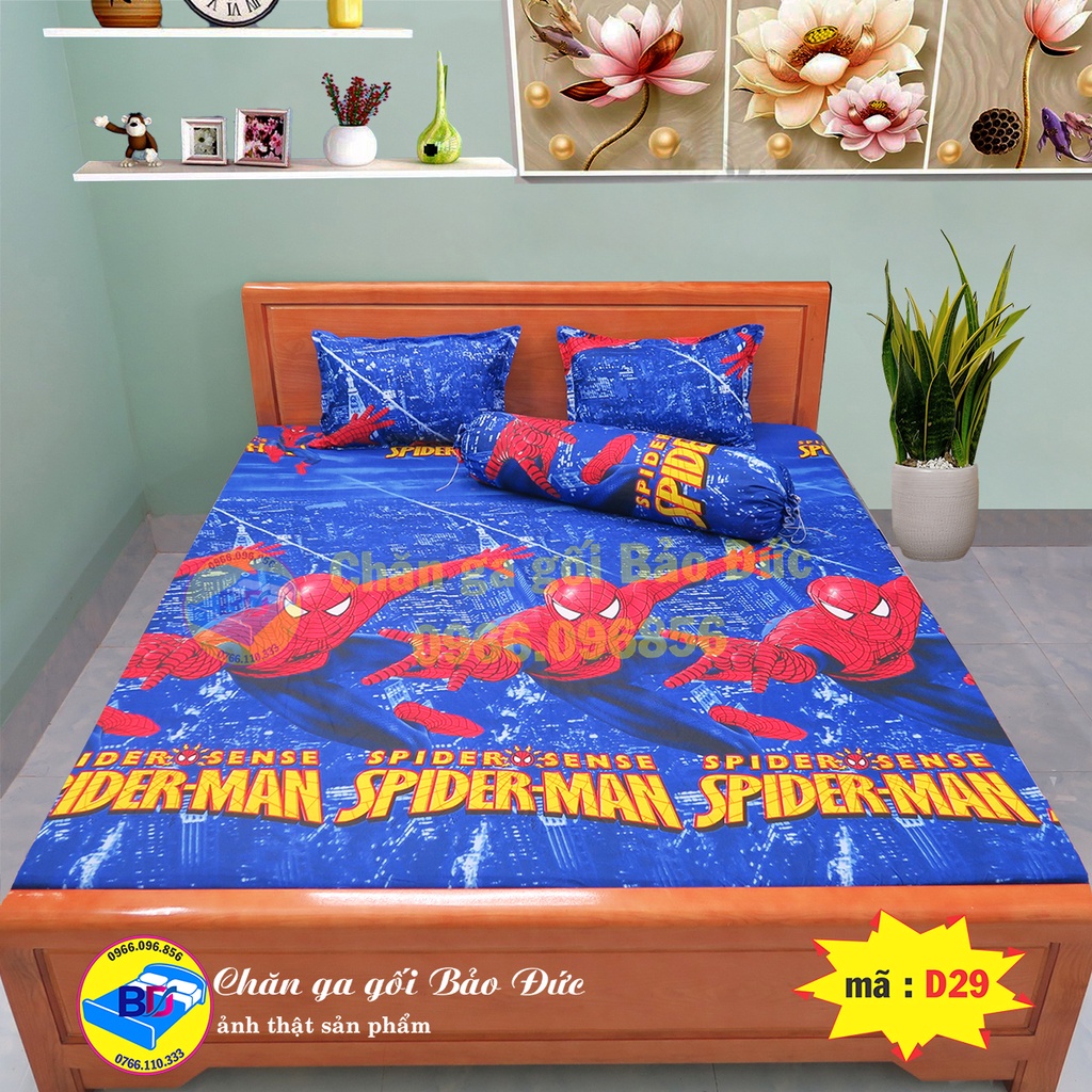 Bộ ga gối , ga giường cotton poly (set 4 món )