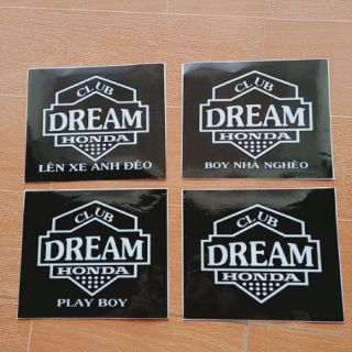 Decal dán đèn hậu cho xe Dream