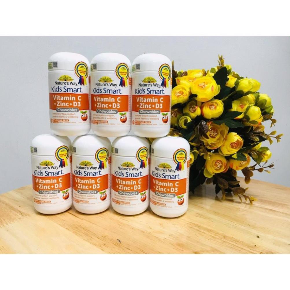 [GIÁ GỐC] Kids Smart Vitamin C + Zinc + D3 - Lọ 75 viên
