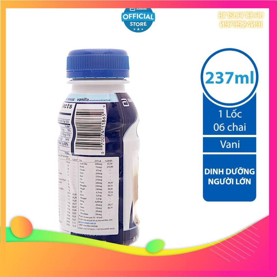 [Bimsuaamedau]- Lốc 6 chai Sữa nước Ensure Abbott 237ml | BigBuy360 - bigbuy360.vn