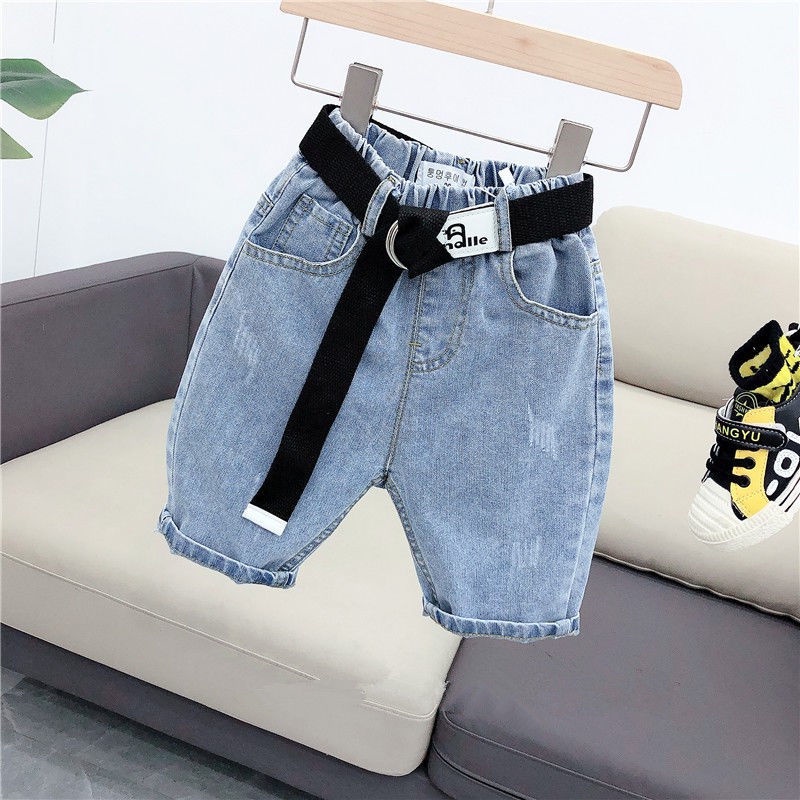 Quần Short Denim Mỏng Thời Trang Mùa Hè Dành Cho Bé Trai