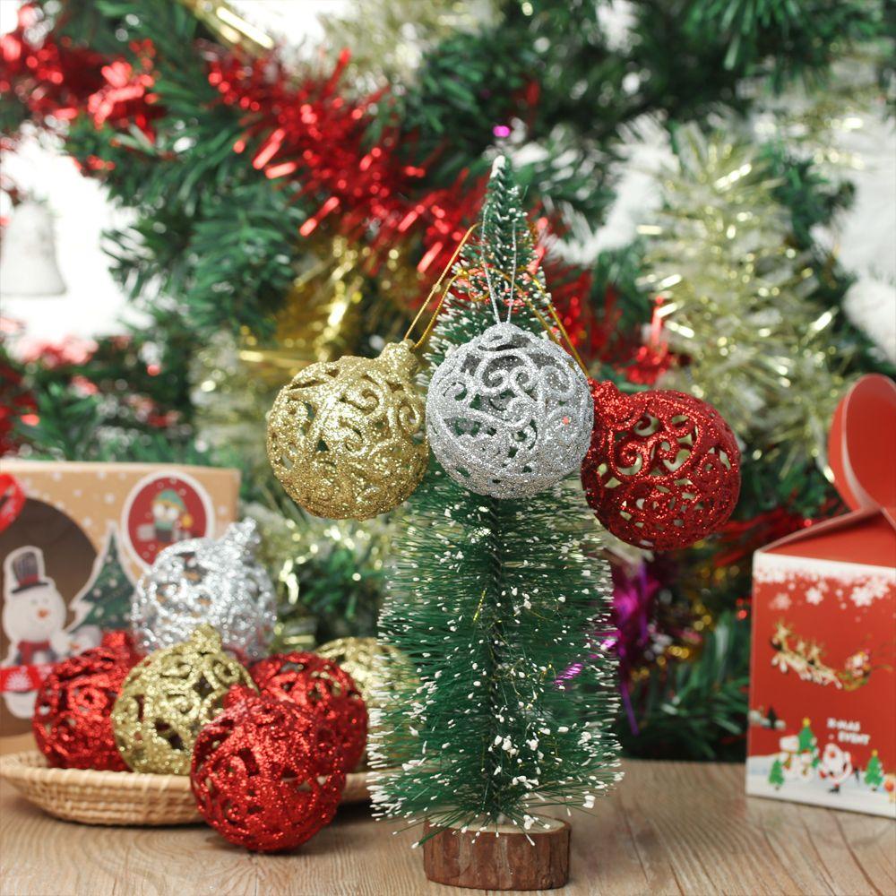 Set 6 Trái Châu Trang Trí Cây Thông Noel