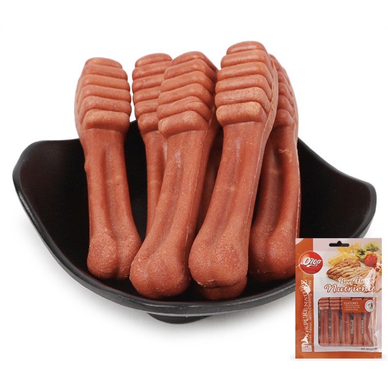 Xương gặm cho chó Orgo 90g 6 xương sạch răng snack thơm miệng vôi răng cún Con Mèo Xiêm