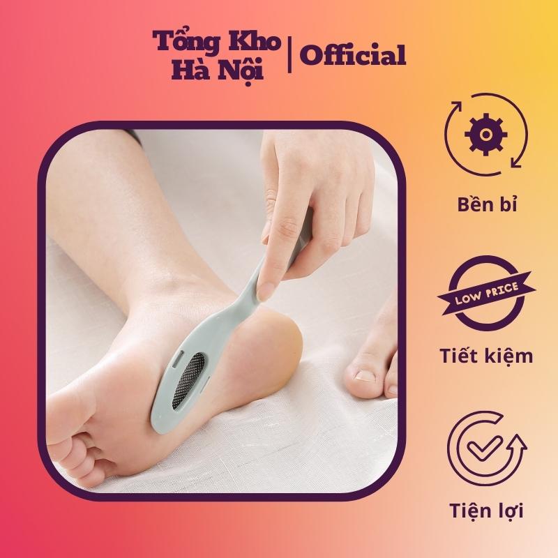 Dụng cụ chà gót chân, tẩy tế bào chết da chân, chăm sóc da chân - Chà gót chân mặt kim loại giá rẻ (CGKL02)