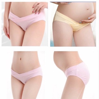 Quần lót bầu cotton đẹp, quần chip bầu cạp chéo