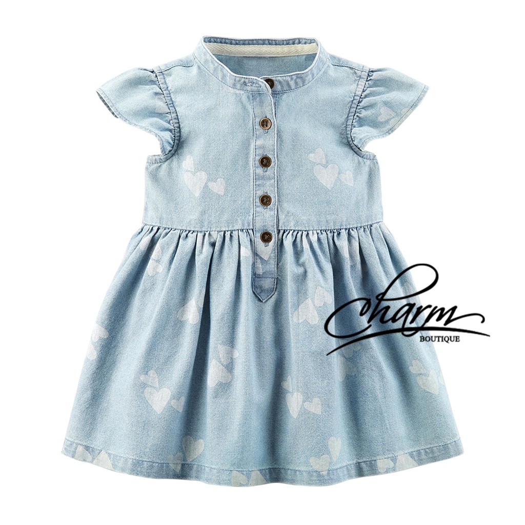 Váy Cho Bé Gái, Đầm Bé Gái Thun CARTER'S Chính Hãng