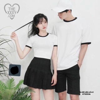 Áo đôi viền cổ crt