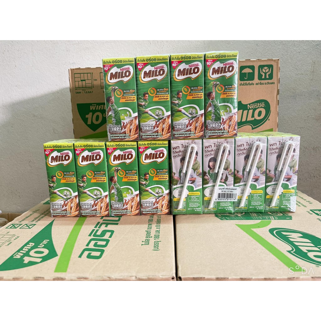 Sữa Milo Thái Lan siêu thơm ngon thùng 48h x 180ml