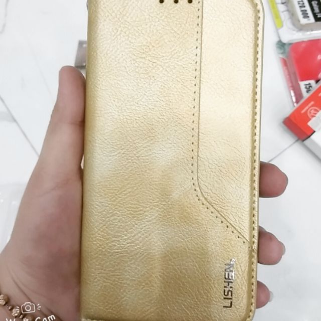 Bao da ví J7 Pro 2 màu vàng, đen