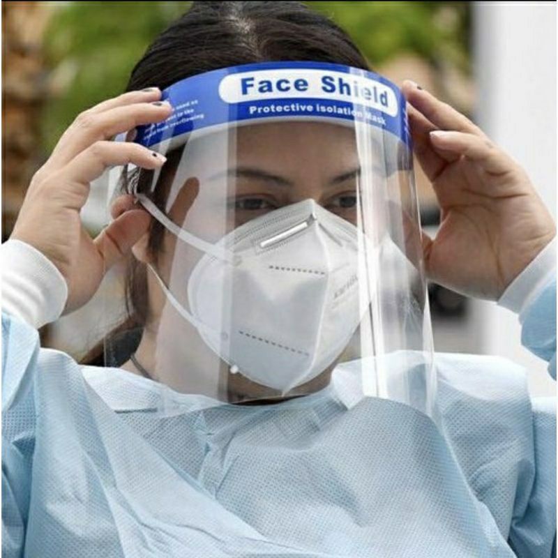 Mắt kính bảo hộ FACE SHIELD chống giọt bắn, chống dầu mỡ bắn khi chiên rán,chống bụi che bảo vệ mắt toàn diện