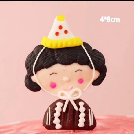 đồ trang trí bánh [FREESHIP❤️] tượng silicon CHỦ ĐỀ ÔNG BÀ nặn thủ công