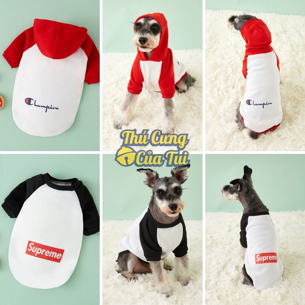 Quần Áo Cho Thú Cưng Chó Mèo Dạng Thun Hoodie - Thú Cưng Của Tui