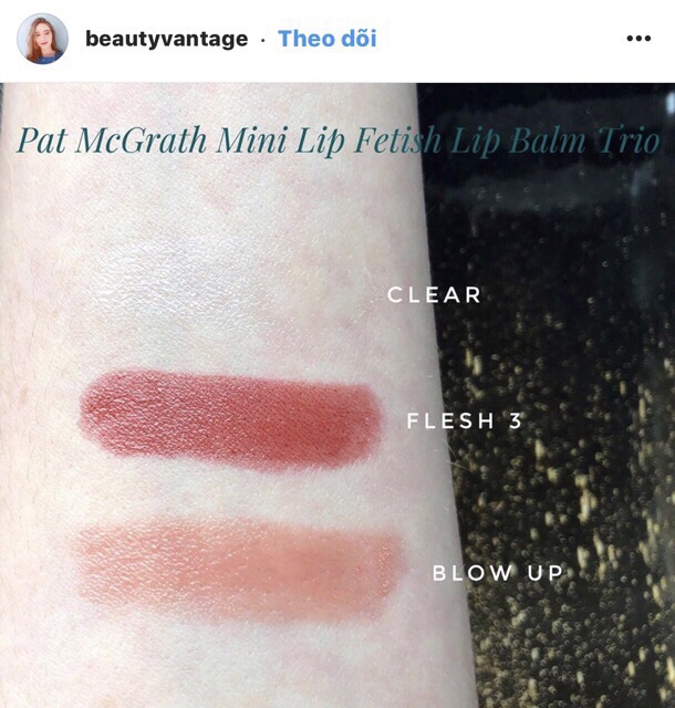 [Full set] SET SON DƯỠNG CÓ MÀU PAT McGRATH MINI SIZE LIP BALM TRIO