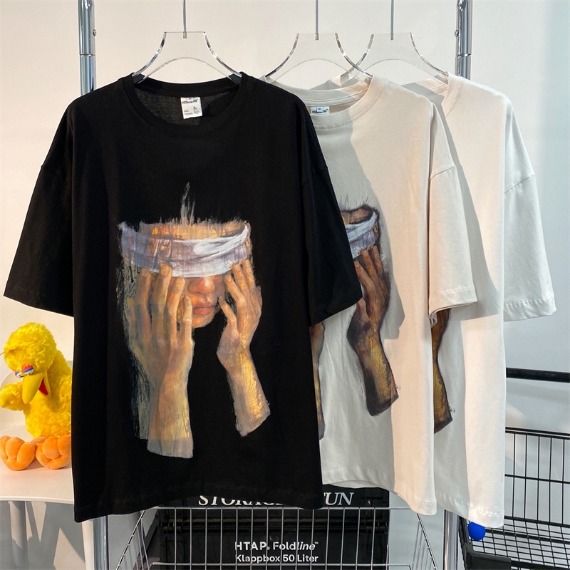 Áo Thun Tay Ngắn Cổ Tròn In Họa Tiết Thời Trang Cho Nữ