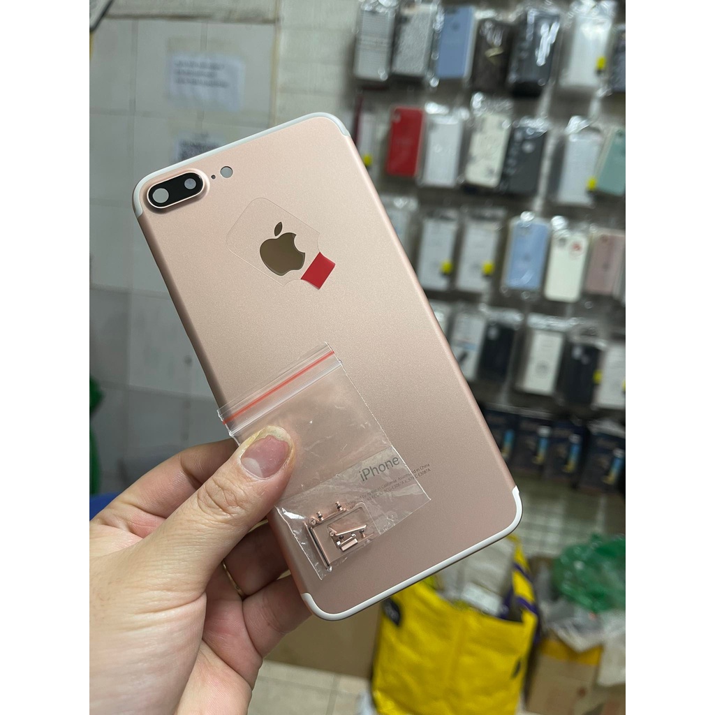 Vỏ Iphone 7 Plus Màu Hồng tặng kèm bộ nút