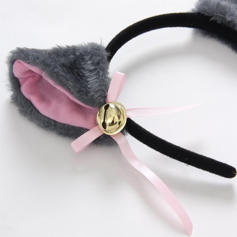 Tai Mèo Nhồi Bông Phong Cách Lolita Nhật Bản Đáng Yêu