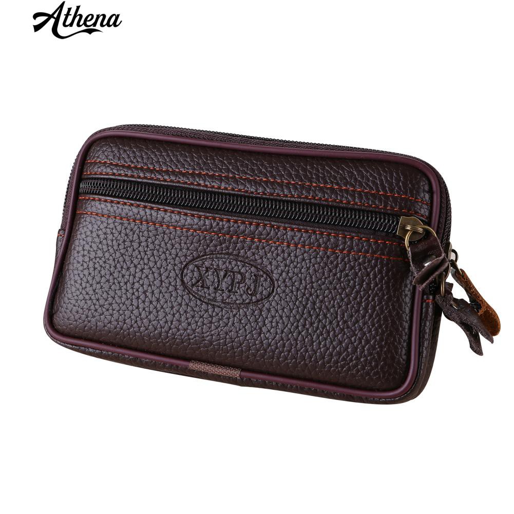 Túi đeo hông giả da 2 ngăn thời trang nam | BigBuy360 - bigbuy360.vn