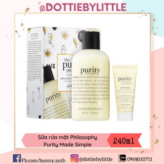[BILL US] Sữa rửa mặt Philosophy Purity made simple 240ml