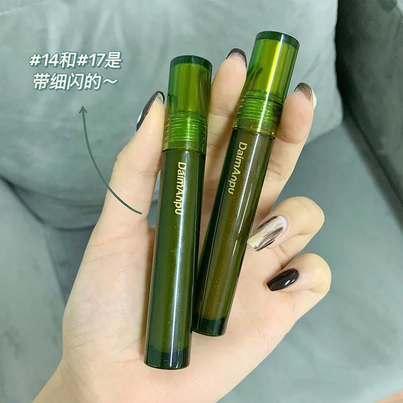 Son Bóng DAIMANPU Dạng Lỏng ánh Nhũ Lấp Lánh Dưỡng ẩm Lâu Trôi 6 Màu Tùy Chọn