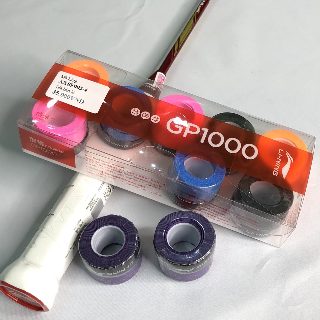 [ Tặng Thêm 1 Chiếc ] 10 Chiếc Quấn Cán Vợt Cầu Lông Li-Ning GP1000 - ( Mềm - Êm - Mịn - Đẹp )