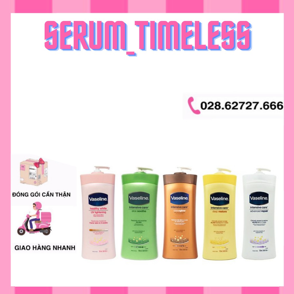 Sữa Dưỡng Thể Toàn Thân VASELINE Body Lotion (725ml)