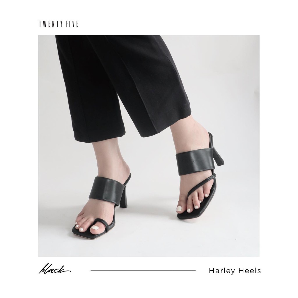 [Mã SKAMLTSM9 giảm 10% đơn 99K] Guốc quai ngang bự - Harley Heels Twentyfive Studio