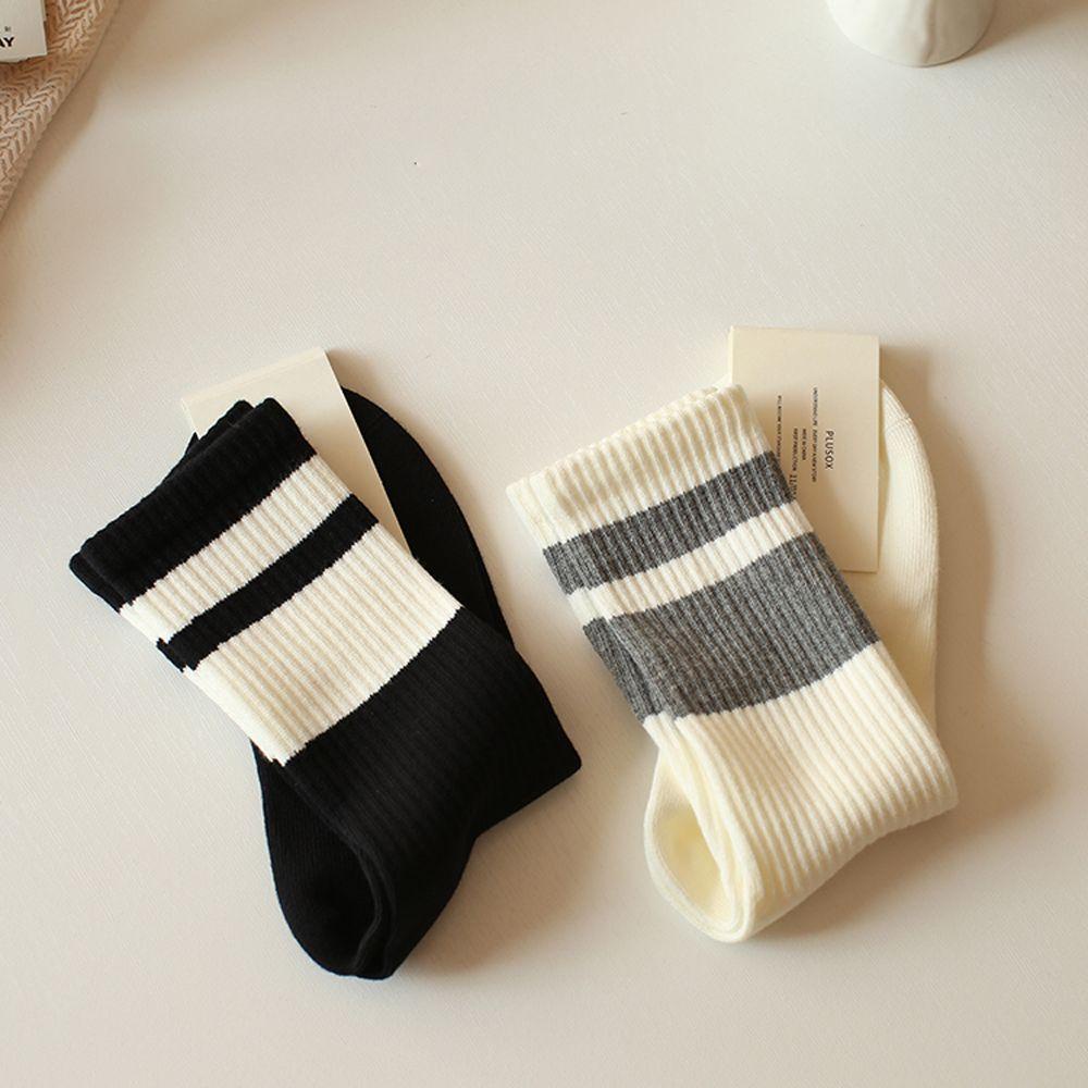 Vớ Cotton Thể Thao Thoáng Khí Họa Tiết Kẻ Sọc Thời Trang Cho Nam