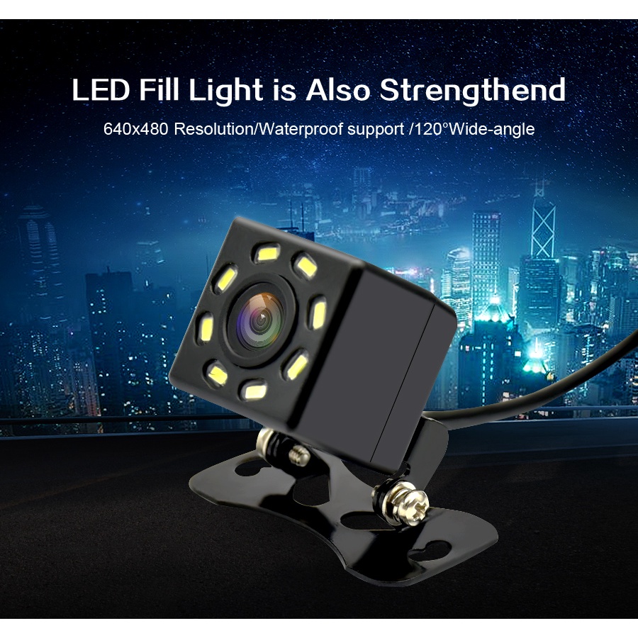 Camera 8Led IP68 Chống Thấm Nước Hỗ Trợ Quay Đêm Cho Ô Tô | BigBuy360 - bigbuy360.vn