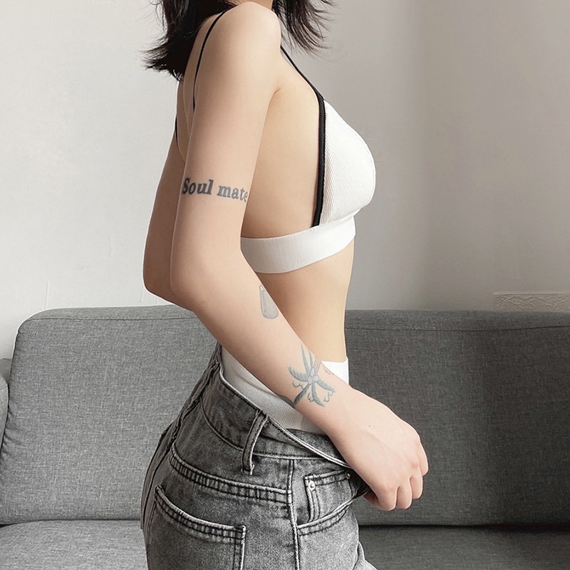 Set Áo Tank Top Hở Lưng + Quần Sọt Phong Cách Thể Thao Hợp Thời Trang