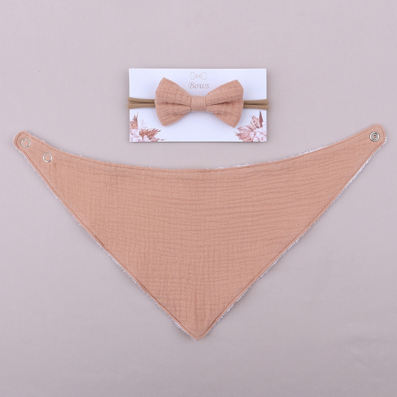 Set 2 Băng Đô Nơ Co Giãn Phong Cách Công Chúa Cho Bé Gái