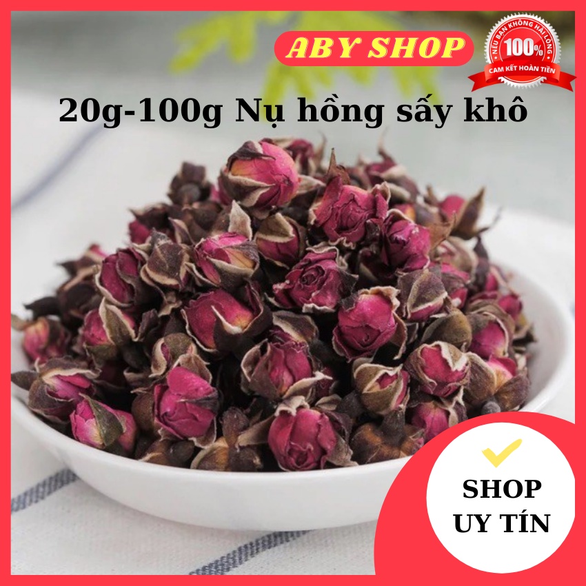 20g-100g Nụ hồng sấy khô ⚡ HÀNG LOẠI 1 ⚡ nụ hồng sấy giúp thư giãn với mùi hương nồng nàn dễ chịu