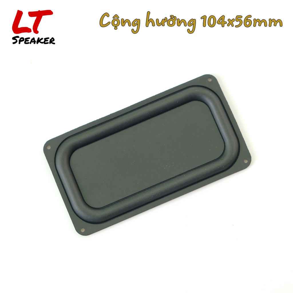 Màng cộng hưởng chữ nhật 104x56mm - Khung nhựa mặt kim loại giúp tăng âm bass