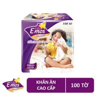 Khăn giấy cao cấp E'MOS 100 tờ