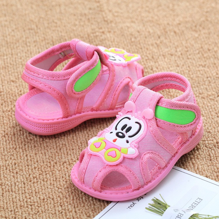 【Nghe được】Mùa hè mới bé dép mềm em bé đi bộ giày dép 0-2 tuổi hoạt hình dễ thương được gọi là giày dép PAPAYA